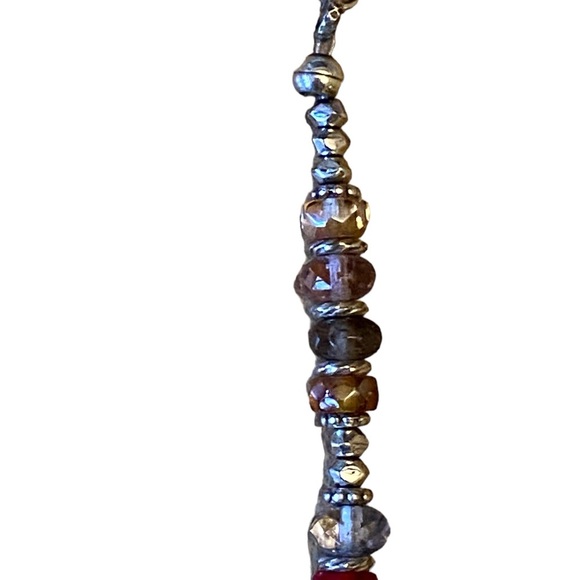 Brighton Latika Multicolor Bead Necklace – Silver & Crystal Boho Charm Y2K - Picture 7 of 9